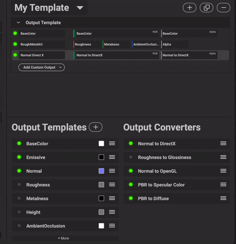 Custom Output Template Creation